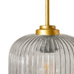 Elland 20cm Triple Glass Pendant Lights - Gold - Image 4