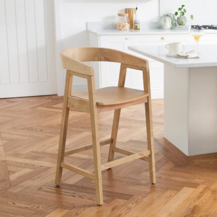 Ella Pale Oak Bar Stool