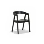 Priya Whitewash Dining Table Set - 6 Seater - Ella Black Wooden Chairs - Image 14