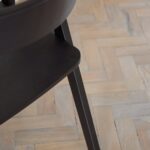 Ella Black Oak Dining Armchairs - Set of 2 - Image 6