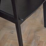Ella Black Oak Dining Armchairs - Set of 2 - Image 5