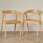 Charlotte Pale Oak Round Dining Table Set - 4 Seater - Ella Pale Oak Carver Chair - Image 3