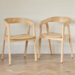 Outlet - Ella Carver Chairs - Set of 2 - Whitewash Oak