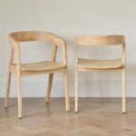 Outlet - Ella Carver Chairs - Set of 2 - Whitewash Oak - Image 3