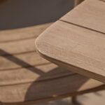 Elowen 6 Seater Wooden Garden Dining Table - Light Brushed Acacia - Image 5