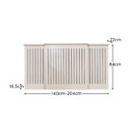 Elspeth Extending Radiator Cover - Whitewash Oak - Image 6