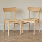 Faye Whitewash Oak Dining Chairs - Set of 2