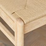 Willow Whitewash Oak Oval Dining Table Set - 6 Seater - Faye Dining Chairs - Whitewash Oak Legs - Image 10
