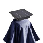 Fira Square 2.5m Dark Blue LED Cantilever Parasol with Octagonal Parasol Base - Image 5