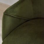 Outlet - Freya Armchair Set of 2, Fern Green with Black Oak Legs - Image 5