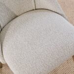 Freya Oat Boucle Dining Chairs - Set of 2 - Pale Oak Legs - Image 4