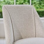 Freya Oat Boucle Dining Chairs - Set of 2 - Pale Oak Legs - Image 3