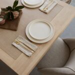 Charlotte Whitewash Dining Table Set - 6 Seater - Freya Sand Dining Chairs & Charlotte Bench - Image 9