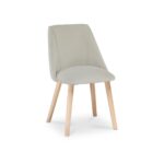 Carter Whitewash Rectangular Dining Table with 6 Freya Boucle Dining Chairs with Whitewash Legs - Image 14