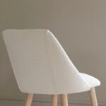 Amelia Whitewash Extendable Dining Table Set - 6 Seater - Freya Boucle Dining Chairs - Whitewash Legs - Image 8