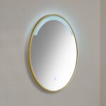 Kimbridge Gold Bathroom Mirror - with LED Lights - Image 4