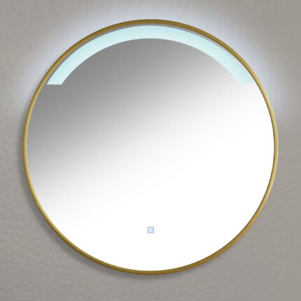 Kimbridge Gold Bathroom Mirror - with LED Lights
