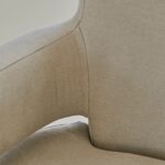 Outlet - Grace Soft Beige Armchair - Whitewash Oak Legs - Image 7