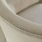 Grace Soft Beige Occasional Armchair - Whitewash Oak Legs - Image 6