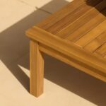 Harrelson Wooden Garden Sofa Set with Cream LED Premium Cantilever Parasol - Natural - Image 8