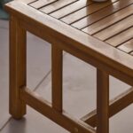 Harrelson Wooden Garden Sofa Set with Cream LED Premium Cantilever Parasol - Natural - Image 9
