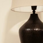 Hale Black Bronze Lamp with Coningsby Taupe Shade - 35cm - Image 3