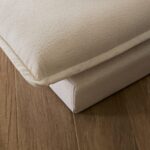 Outlet - Harlow 2 Seater Double Sofa Bed - Chalk White Boucle - Image 6