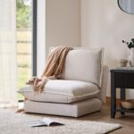Outlet - Harlow Single Sofa Bed - Chalk White Boucle
