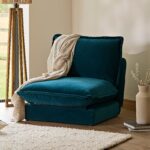Harlow Single Sofa Bed - Soft Teal