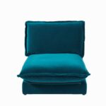 Harlow Single Sofa Bed - Soft Teal - Image 9