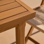 Harlyn 8 Seater Wooden Garden Dining Table - White Acacia - Image 5