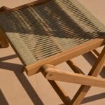 Harlyn 6 Seater Wooden Garden Dining Set with Cove Green Rope Chairs - 200cm - Image 5