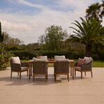 Harlyn 6 Seater Wooden Garden Dining Set with Harlyn Chairs - 200cm - Image 5
