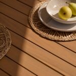 Harlyn 6 Seater Corner Sofa with Dining Table - Tawny Rattan - Image 6