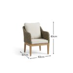 Harlyn Tawny Rattan Garden Armchairs - Set of 2 - Image 7