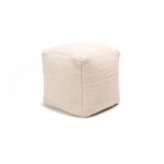 Atcham Wool & Cotton Ottoman Stool - Clay/Natural - Image 8