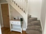 Bampton Alabaster White 2 Drawer Console Table - Image 6