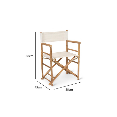 Outlet - Lila Bamboo Directors Chair - Set of 2 1 Lila armchair