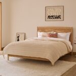 Ida Double Wooden Bed - Whitewash Oak