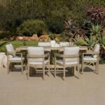 Imani 6 Seater Wooden Garden Dining Set with Imani Dining Chairs - 190cm - Image 2