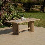 Imani 6 Seater Wooden Garden Dining Set with Imani Dining Chairs - 190cm - Image 3