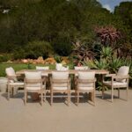 Imani 8 Seater Wooden Garden Dining Set with Imani Dining Chairs - 230cm