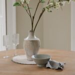 Imogen Chalked Mango Wood Round Dining Table - 120cm - Image 3
