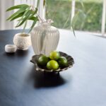 Imogen Jet Black Mango Wood Round Dining Table - 120cm - Image 4