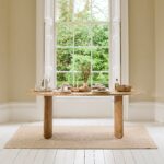 Imogen Chalked Mango Wood Rectangular Dining Table - 190cm - Image 2