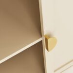 Ines 2 Door Sideboard - Taupe & Gold legs - Image 10