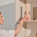 Ines Taupe and Gold Tall Bookcase - Image 7