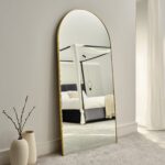 Ingham 180x90cm Full Length Arch Mirror -  Gold