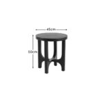 Jade Round Side Table - Jet Black Acacia - Image 6