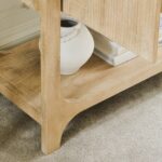 Jade 2 Door Tall Cabinet - Chalked Mango Wood - Image 9